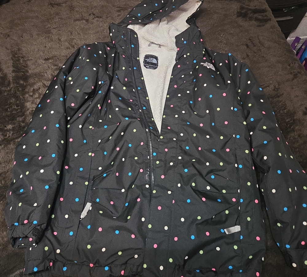 The North Face Kids Multicolor Polka Dot Raincoat